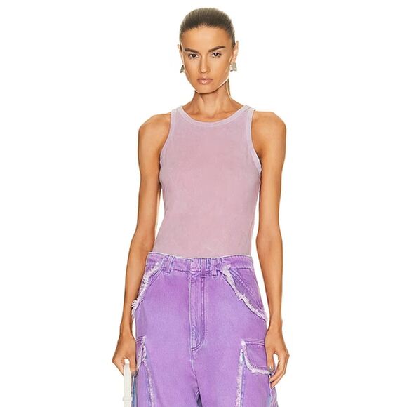 Cotton Citizen Tops - COTTON CITIZEN Womens Top Large Pink Pullover Standard Tank Vintage Mauve